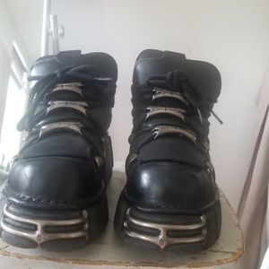 New Rock Leather Goth Shoe